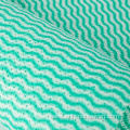 Viscose Polyester green color wave nonwoven fabric